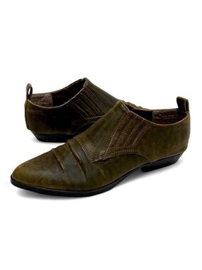 Premier Low Top Cowboy Boot in Olive Brown Size 7.5
